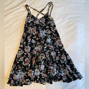XXS American Eagle Outfitters multi color floral sun-dress